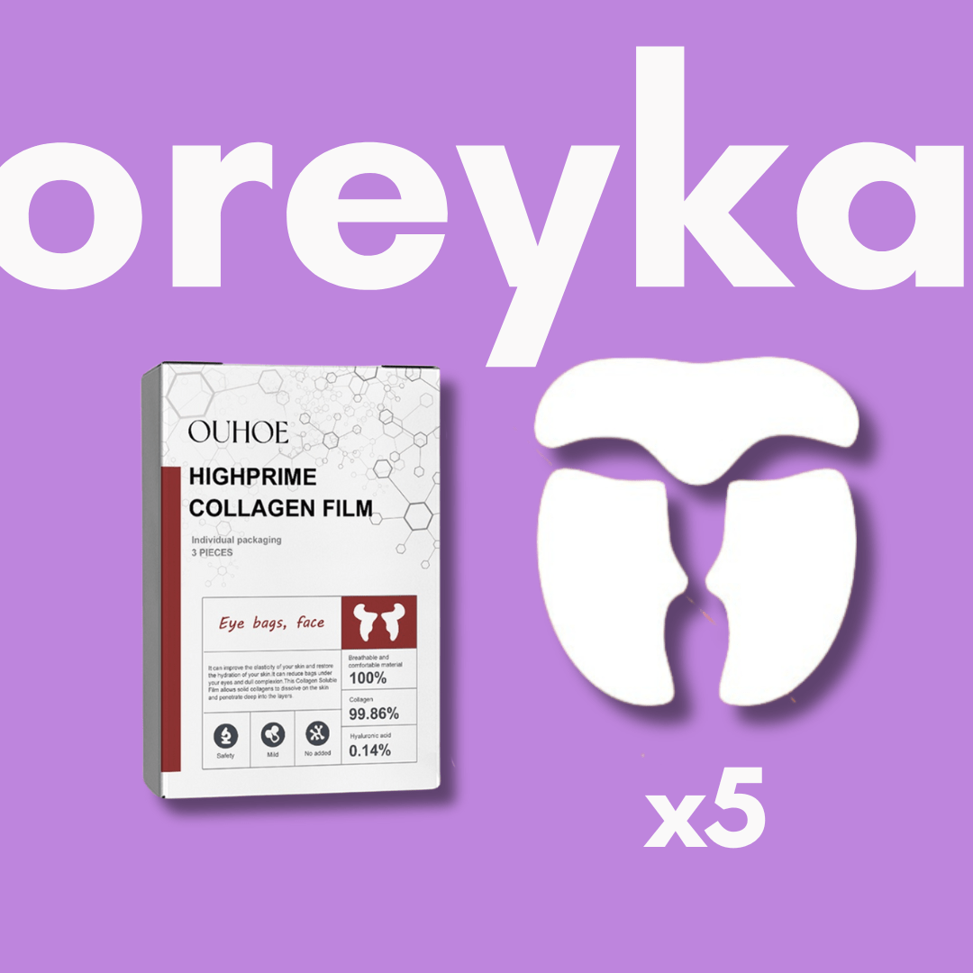 Unsichtbare Koreanische Kollagenmaske (Wangen und Stirn) - OREYKA - 5er - Pack